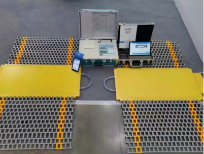 portable axle scales to weigh trucks